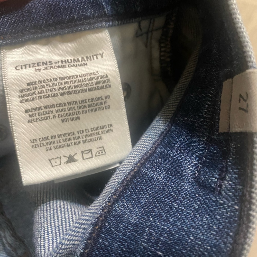 Citizens of Humanity Women’s Med Wash Rocket Crop High-Rise Skinny Jeans Sz. 27 - Picture 6 of 7